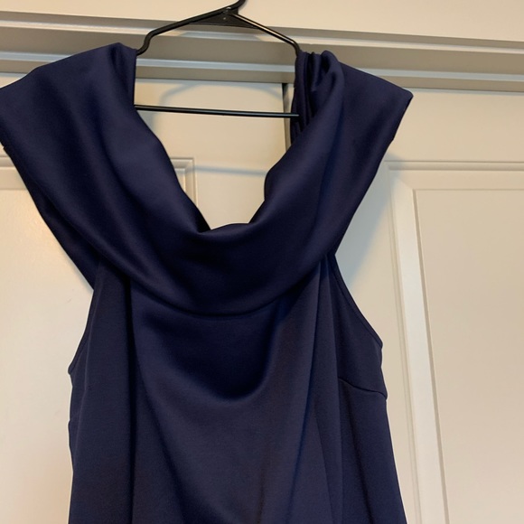 ASOS Curve Scuba Bardot Lace Pephem Maxi Dress - Picture 3 of 6